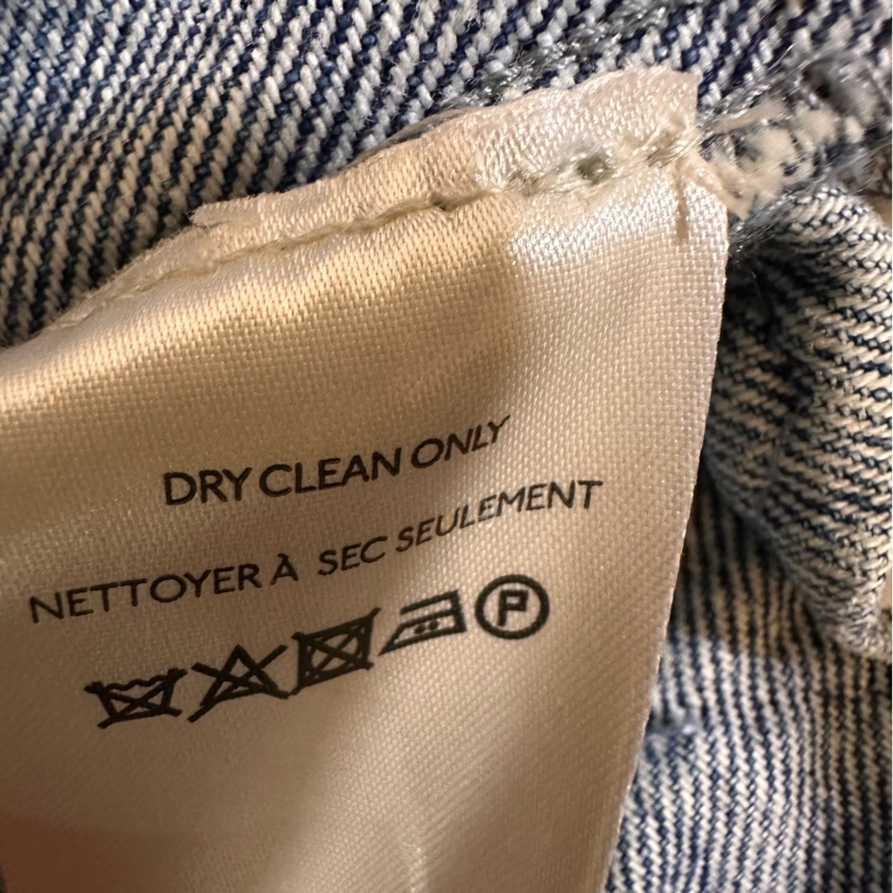 WE THE FREE by FREE PEOPLE Rylee Cozy Denim Moto Jacket size M - Picture 15 of 16